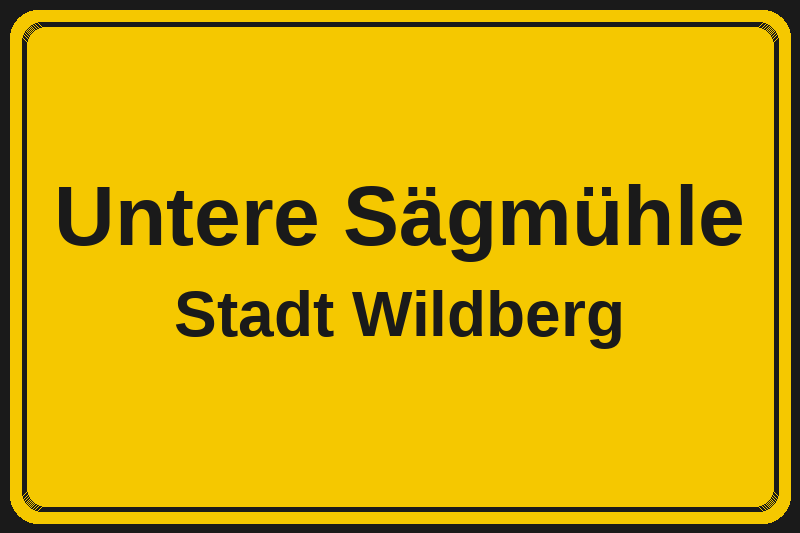 Untere Sägmühle (Wildberg) – Hotels im Stadtteil Ortsschild Untere Sägmühle in Wildberg – Hotels, Pensionen und Ferienwohnungen im Stadtteil