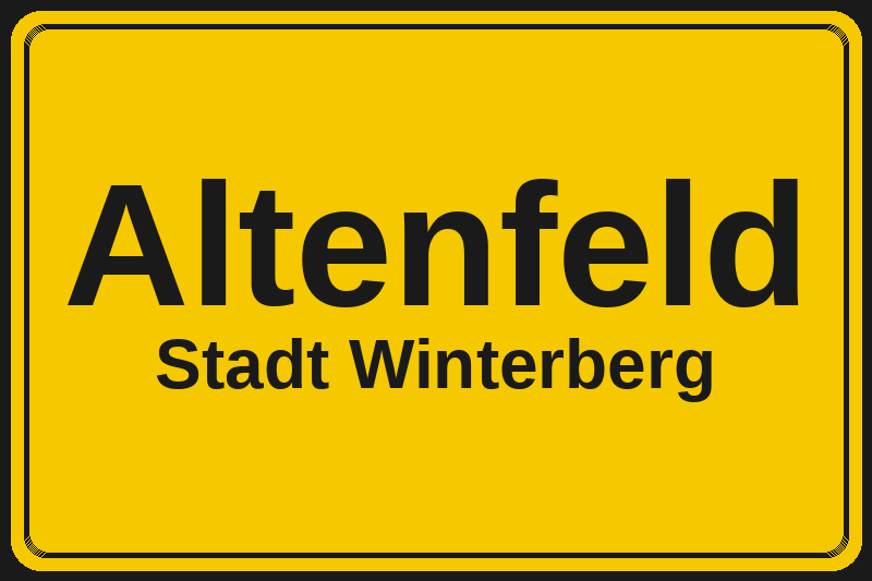 Altenfeld (Winterberg) – Hotels im Stadtteil Ortsschild Altenfeld in Winterberg – Hotels, Pensionen und Ferienwohnungen im Stadtteil
