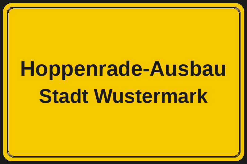 Hoppenrade-Ausbau (Wustermark) – Hotels im Stadtteil Ortsschild Hoppenrade-Ausbau in Wustermark – Hotels, Pensionen und Ferienwohnungen im Stadtteil
