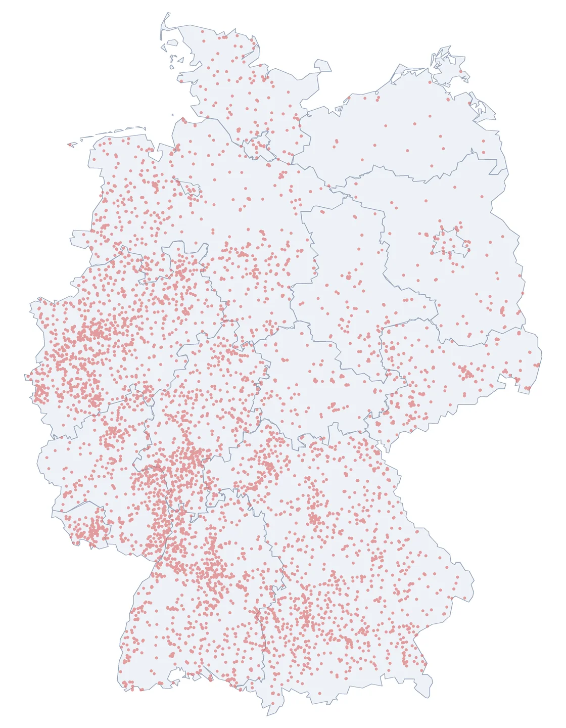 Karte vergrößern Karte: Kirche, Soziales & Bildung – Straßennamen mit Karte