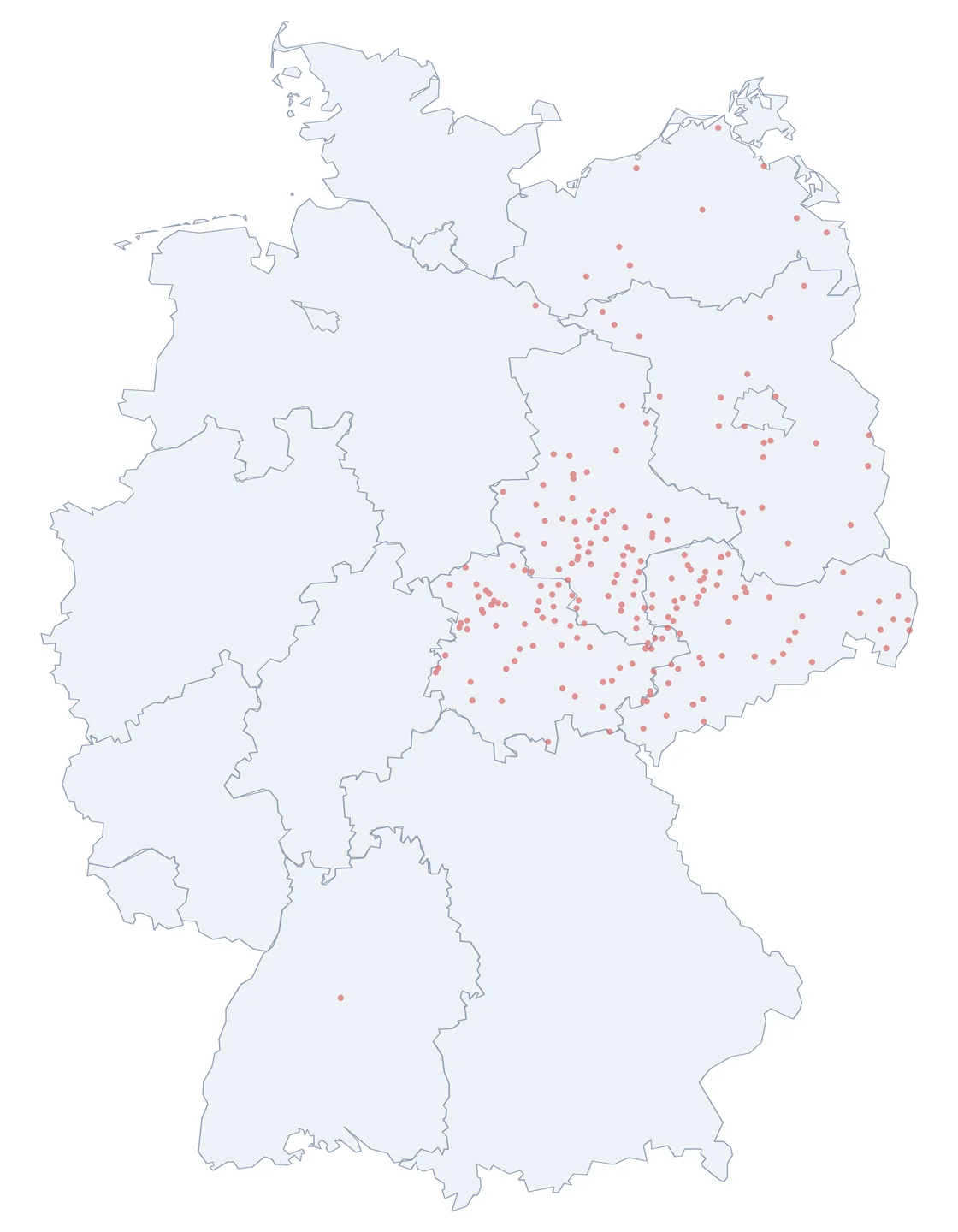Karte vergrößern Karte: Thomas-Müntzer-Straße – benannt nach Thomas Müntzer